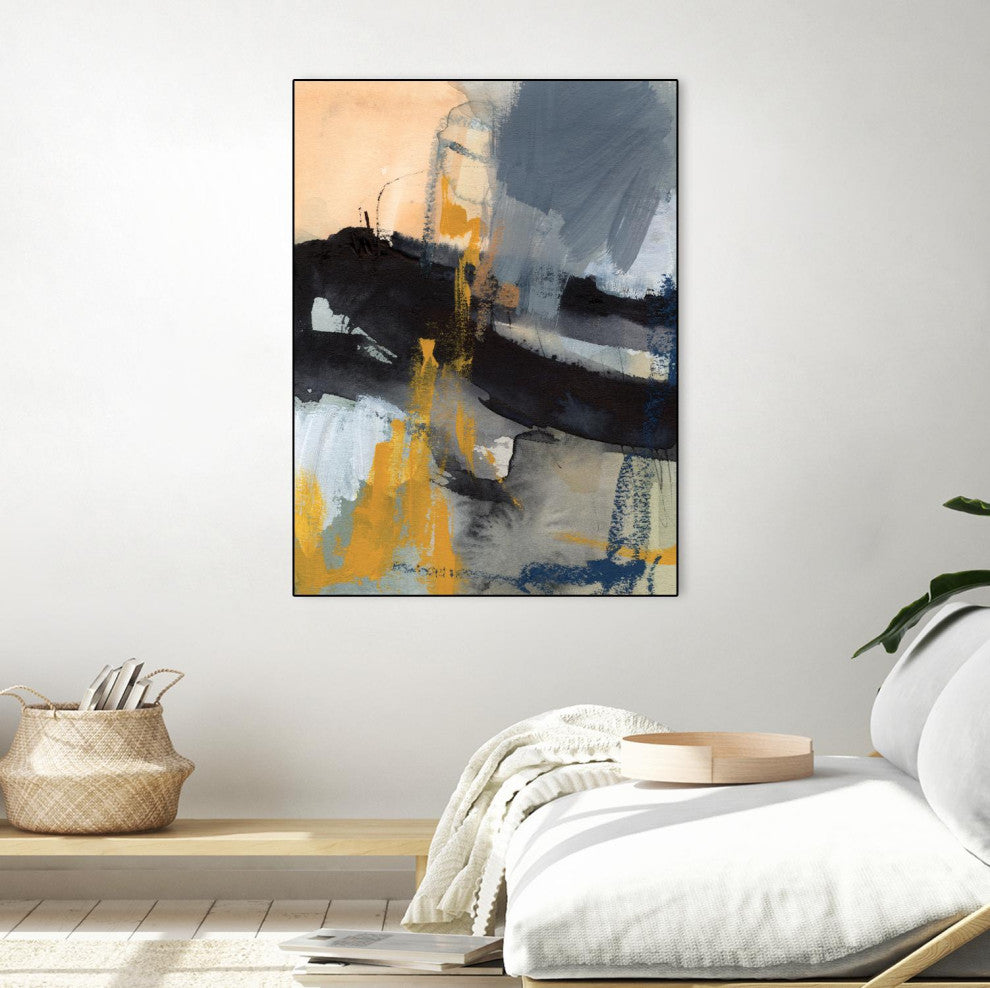 "Incite I" Framed Canvas by Giant Art 30"x40"