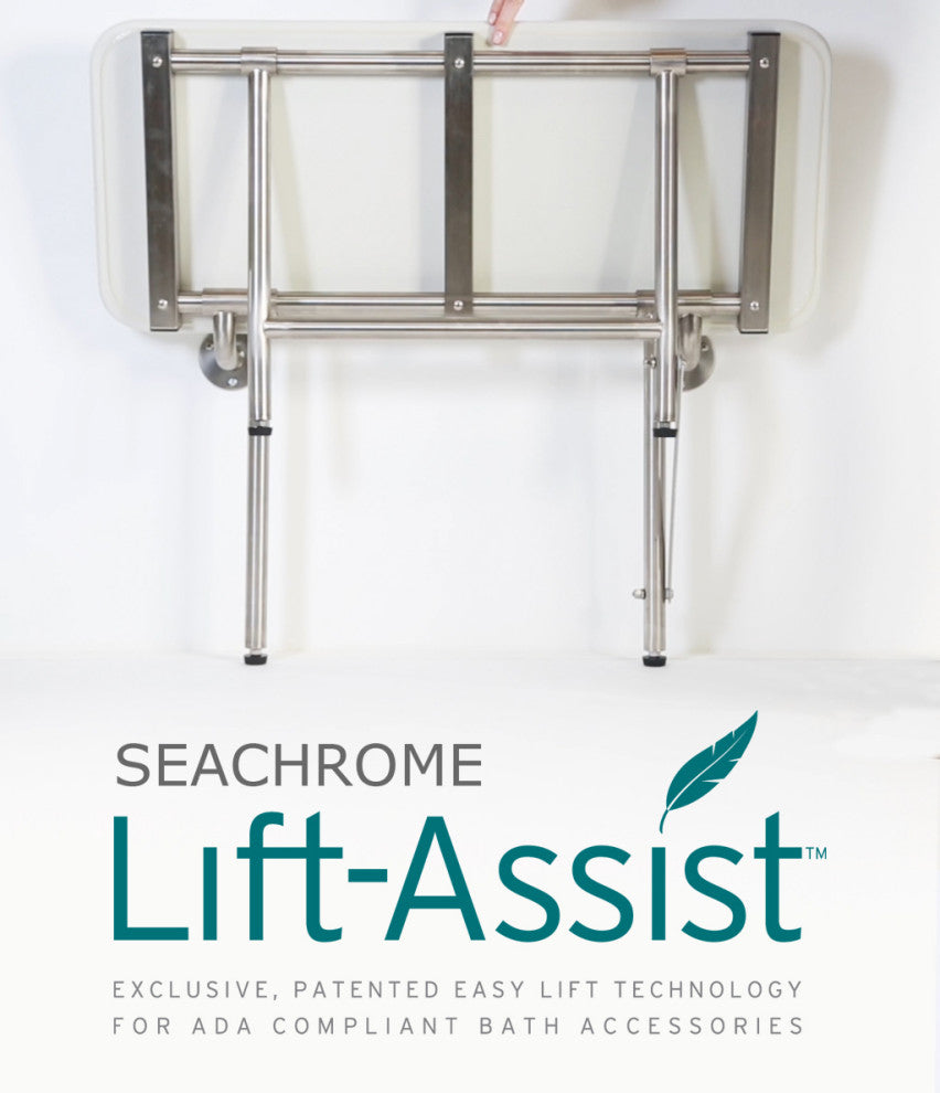 Signature Series Bench Style Shower Seat, 22 X 15