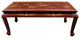 Claw Foot Coffee Table, Red Landscape