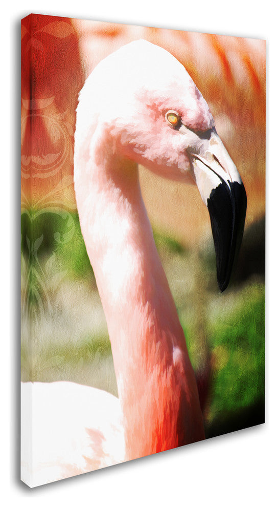 Tina Lavoie 'Pink Flamingo I' Canvas Art, 22" x 32"
