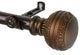 Dolly Curtain Rod 3/4" Dia. 66-120", Cocoa