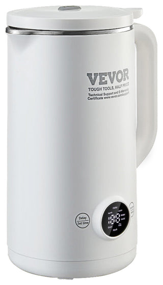 VEVOR Nut Milk Maker 8-in-1 Soy Milk Maker 8-Leaf Blades 600ML 2-18 Hours Timer
