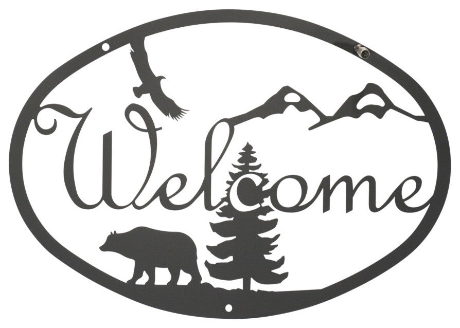 Welcome Sign, Medium, Bear