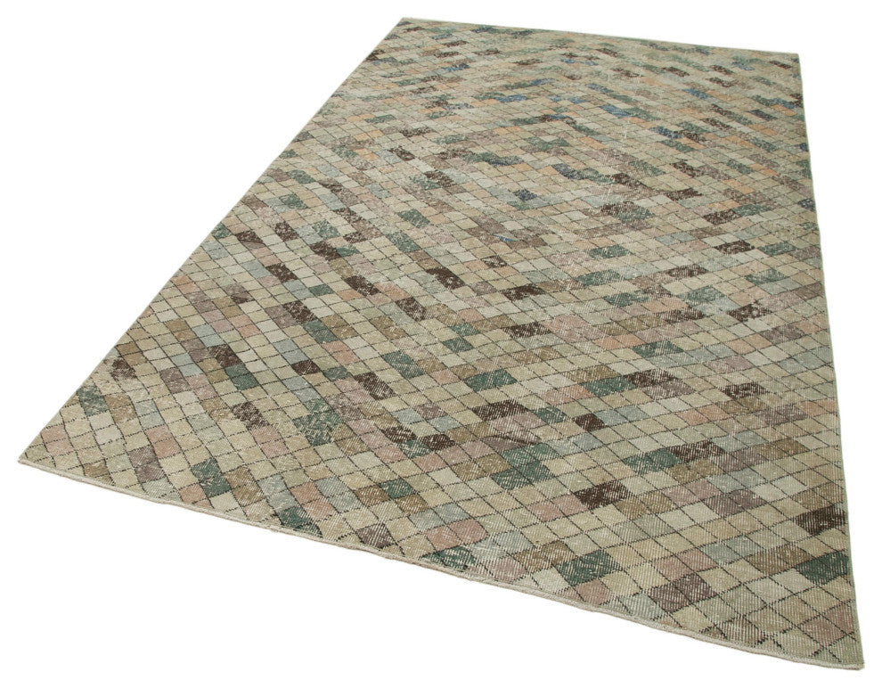 Rug N Carpet - Handmade Anatolian 5' 4'' x 9' 2'' Contemporary Vintage Rug