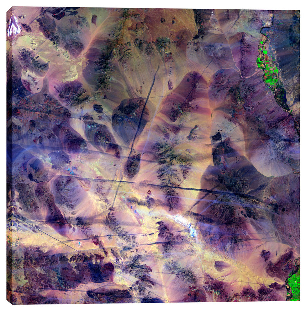 Epic Graffiti "Earth As Art: Contrails" Giclee Canvas Wall Art, 12"x12"