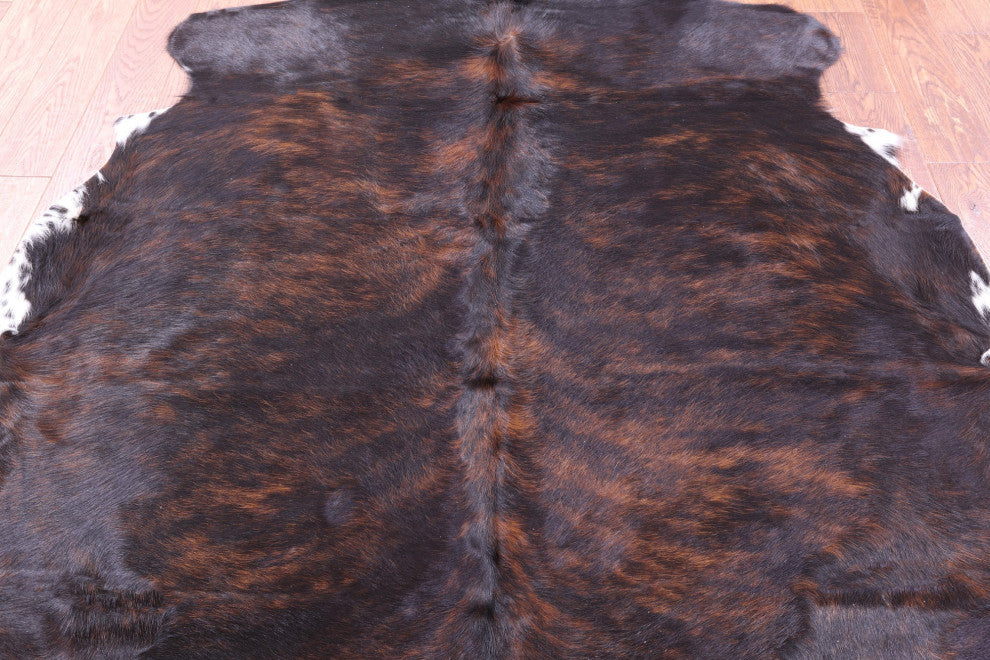 6' 2" X 6' 2" Organic Natural Hair-On Cowhide Area Rug C2034