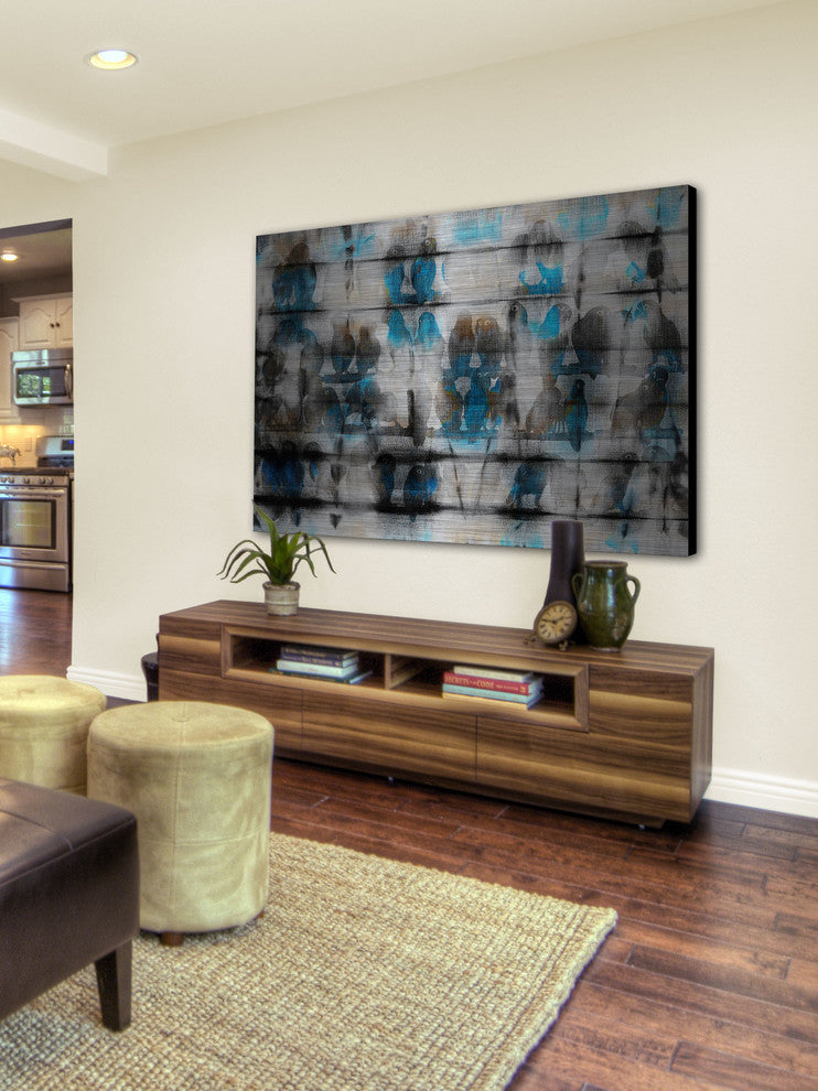 "Can You Hear Us" UV Ink Print on Brushed Aluminum, 60"x40"
