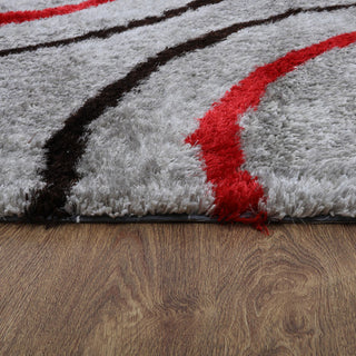 HAND TUFTED SHAG POLYESTER ECO-FRIENDLY AREA RUGS,Multicolor,Contemporary