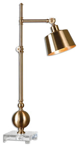 Uttermost Laton Brushed Brass Task Lamp, 29982-1