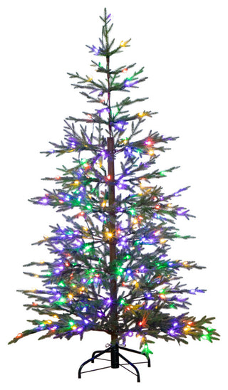 6ft. Pre-Lit Artificial Natural Fresh Cut Fir Christmas Tree