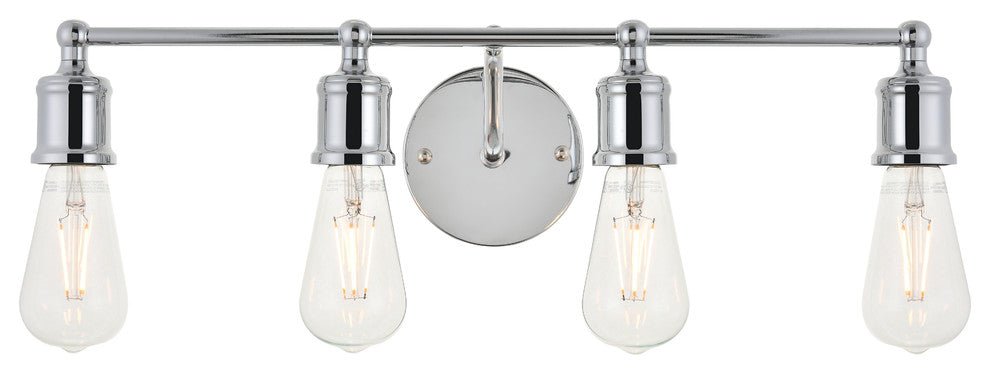 Chrome Finish 4-Light Wall Sconce
