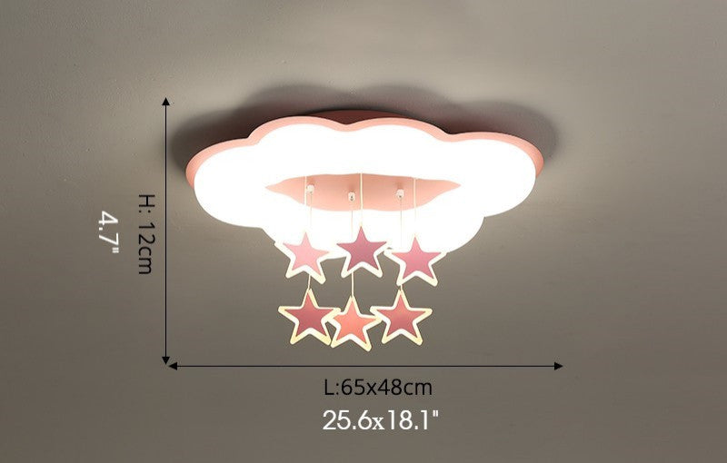 Saint-Nicolas | Creative LED Chandelier for kids room, Pink