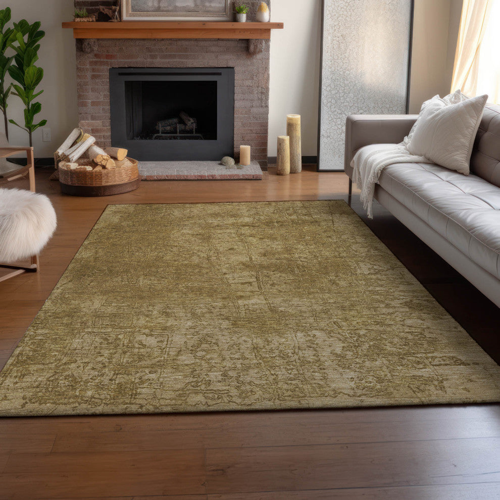 Premium Machine Washable Mayfield AMF559 Beige 9' x 12' Rug