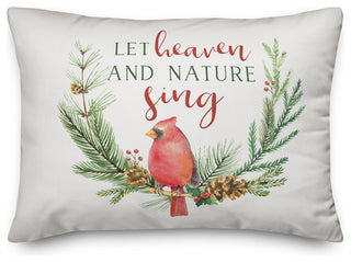 Let heaven & nature sing 14"x20" Throw Pillow Cover