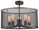 CHLOE Lighting CH2D065RB20-SF5 LORRY Industrial 5 Light Rubbed Ceiling Light