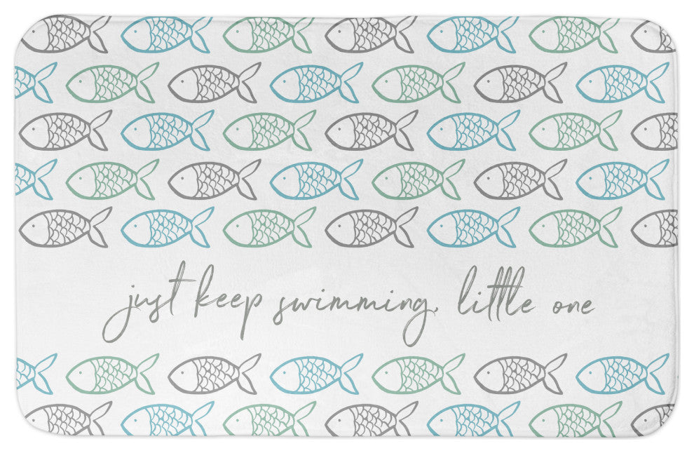 Just Keep Swimming 34x21 Bath Mat
