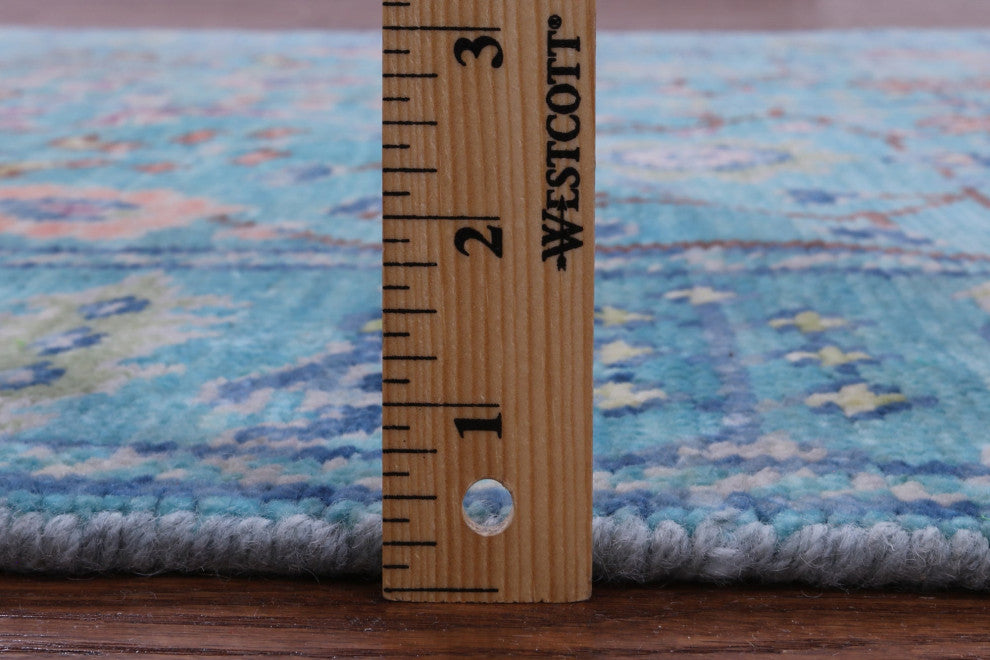 Hand Knotted Turkish Oushak Wool Rug 4' 1" X 6' 0" - Q15329