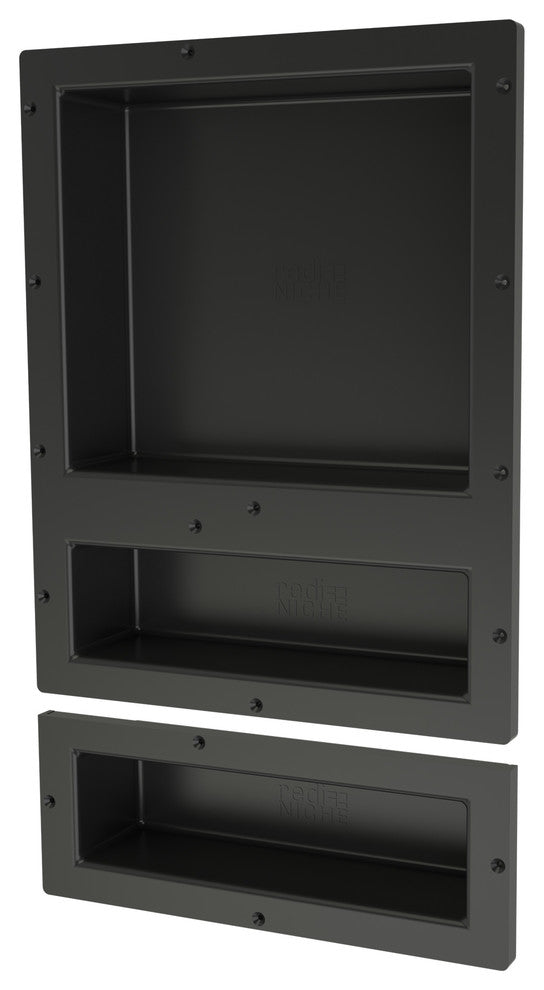 Tile Redi RNT1620D-6 Triple Niche Set, Recessed Shower Shelves