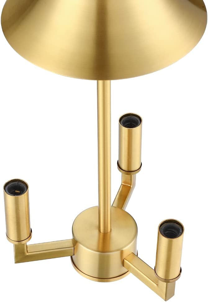 3 Light Globe Glass Pendant Light Gold Hanging Lamp