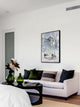 "Cat Outline" Floater Framed Painting Print on Canvas, 40"x60"