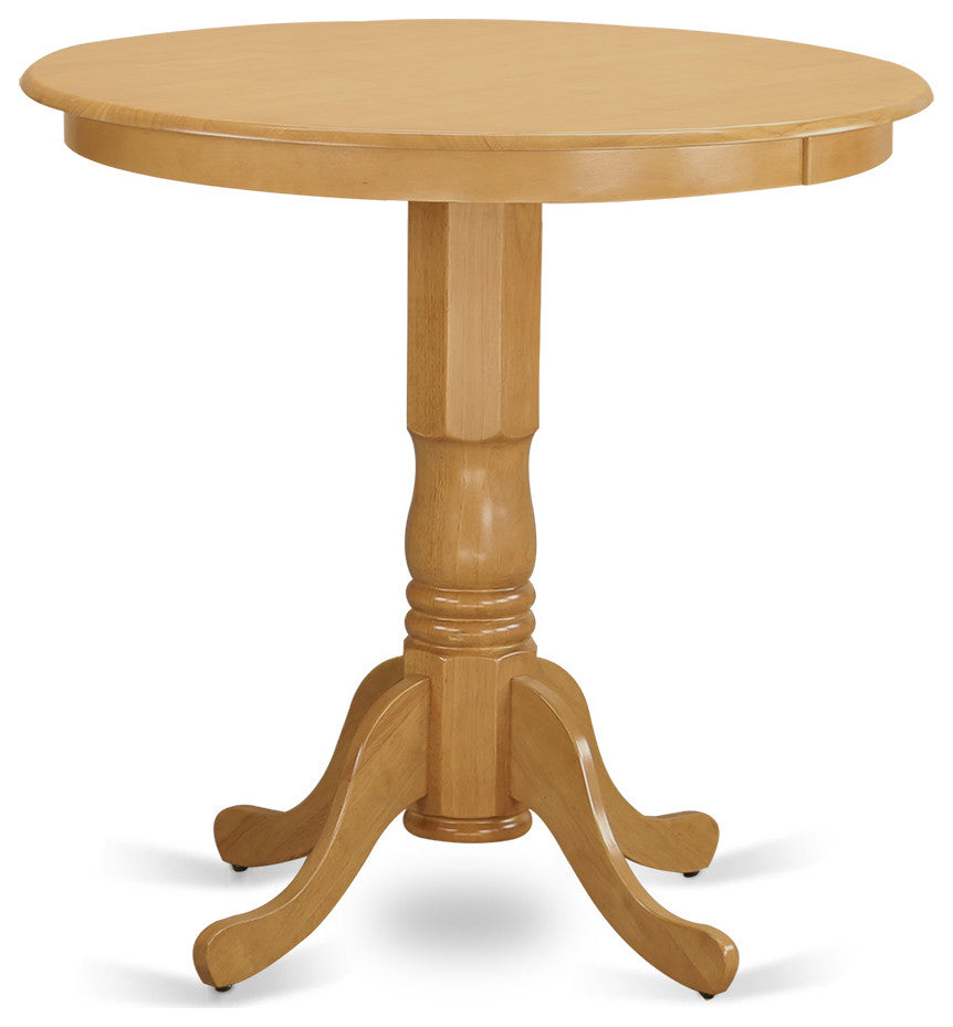 Japb5-Oak-C 5 Pc Dining Counter Height Set -Pub Table And 4 Counter Height Stool