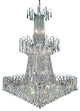 Elegant Victoria Foyer Hall Light, Chrome Finish With Royal Cut Crystal