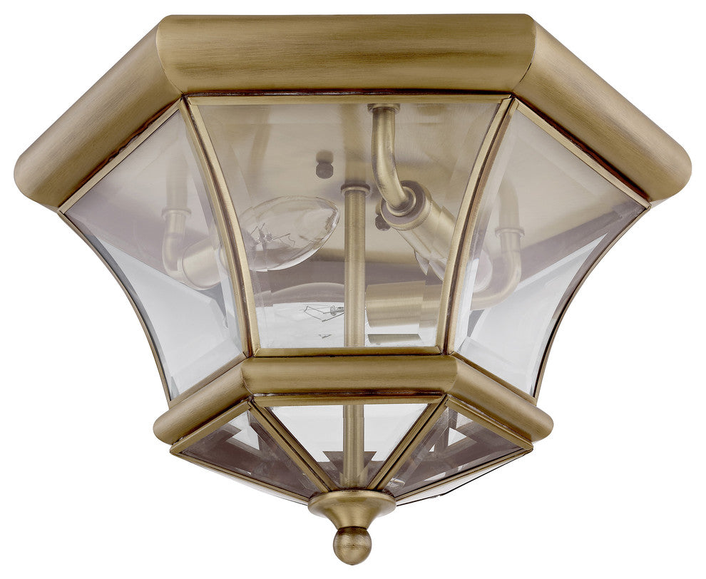 Monterey and Georgetown Ceiling Mount, Antique Brass