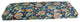 51"X19" Patterned Outdoor Spun Polyester Loveseat Cushion, Telfair Peacock