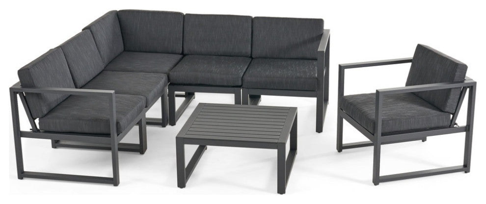 Quick Outdoor Aluminum 6-Seater Sofa Set