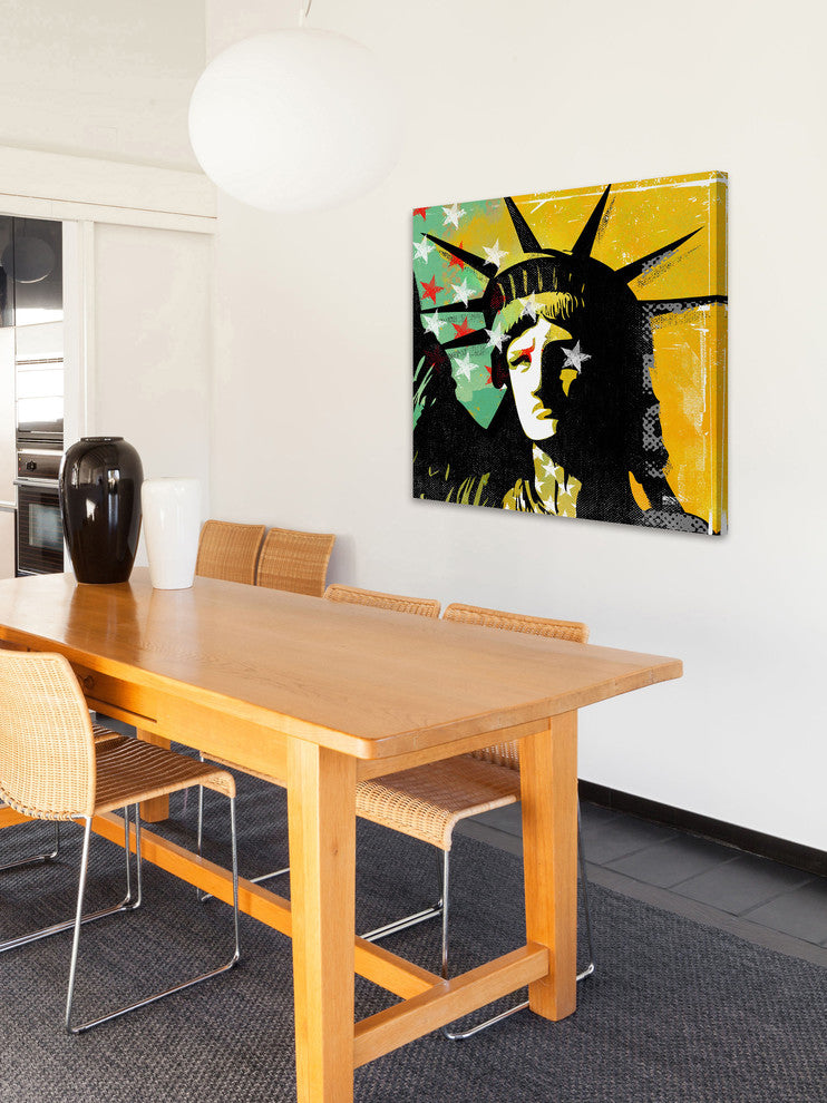 Marmont Hill, "Liberty" by Rick Martin Painting Print on Wrapped Canvas, 32x32