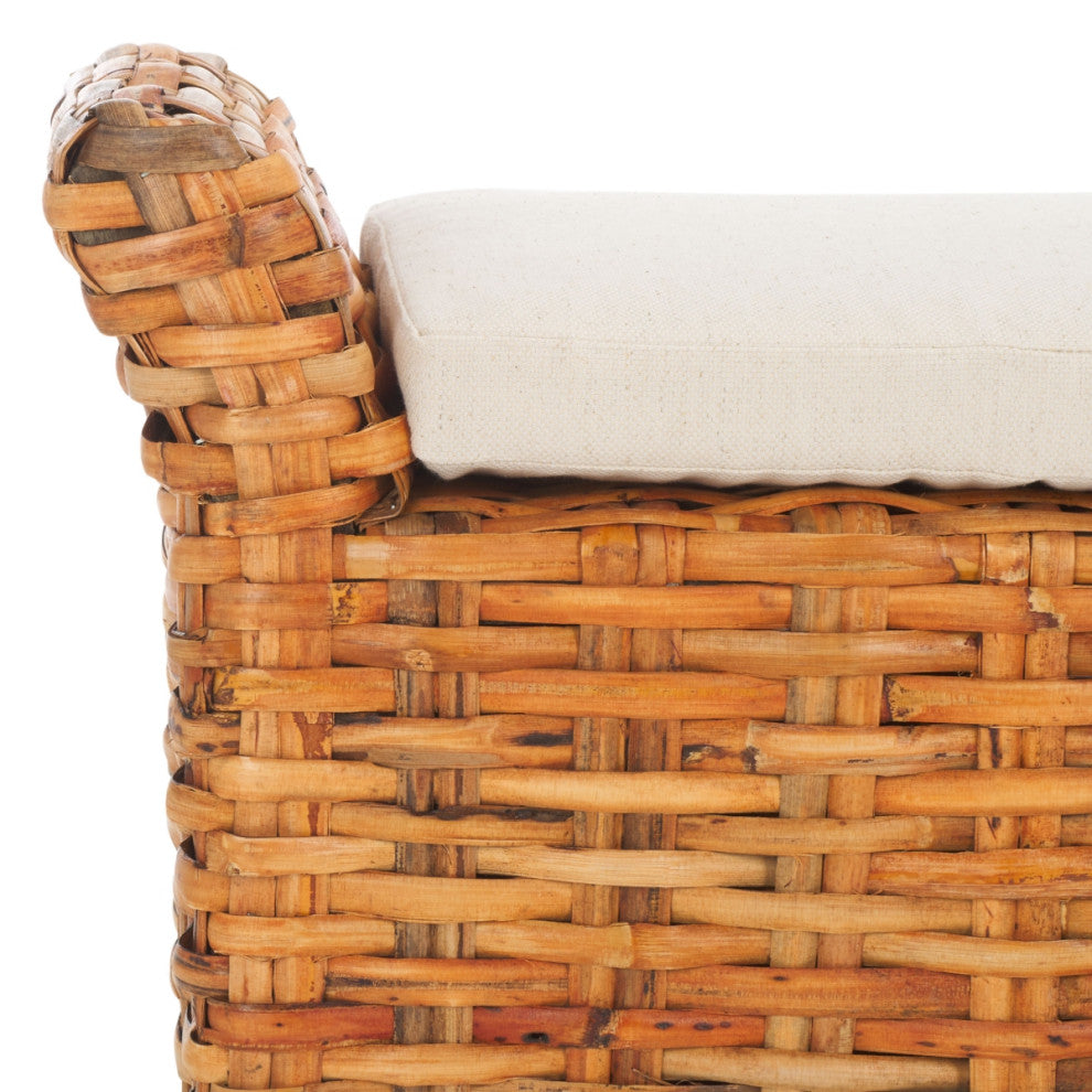 Safavieh Palermo Bench, White/Natural