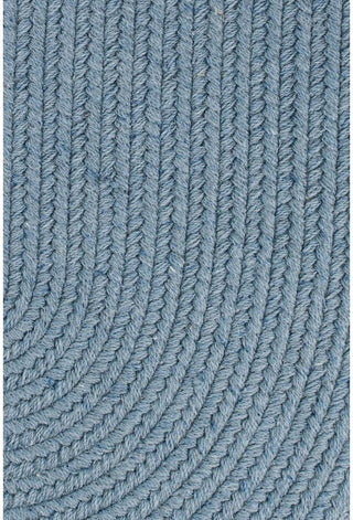 Solid Wool Rug, Blue Bonnet, 8' Round