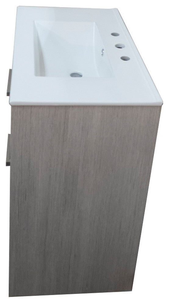 30" Single Sink Vanity With Gray Pine Finish