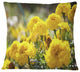 Bright Yellow Marigold Flowers Floral Throw Pillow, 18"x18"