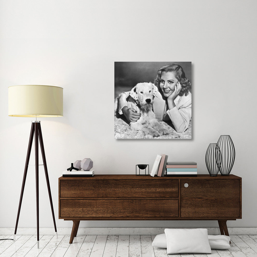 "Jean Arthur" Stretched Canvas Giclee by Hollywood Photo Archive, 36x36"