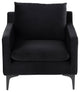 Anders Black Fabric Single Seat Sofa, HGSC590