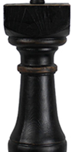 Rustic Maple Brown Herringbone Tweed Table Lamp