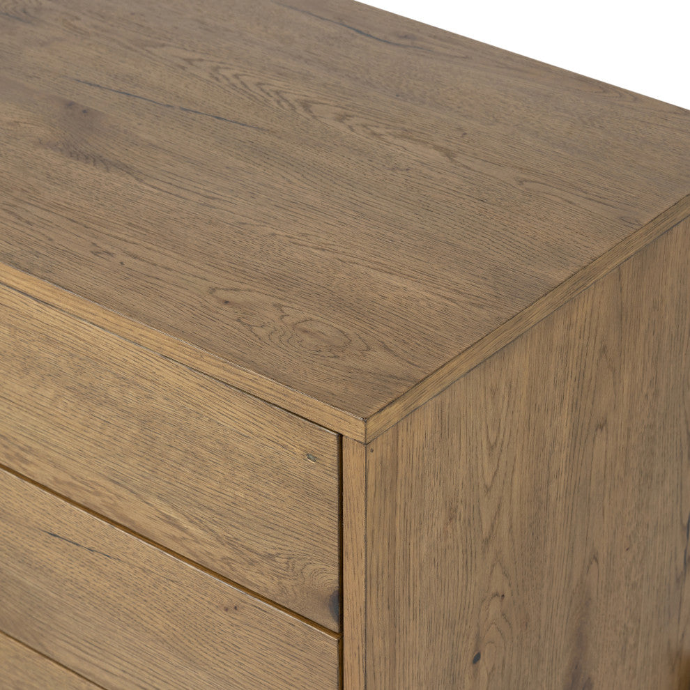Eaton Large Nightstand-Amber Oak Resin