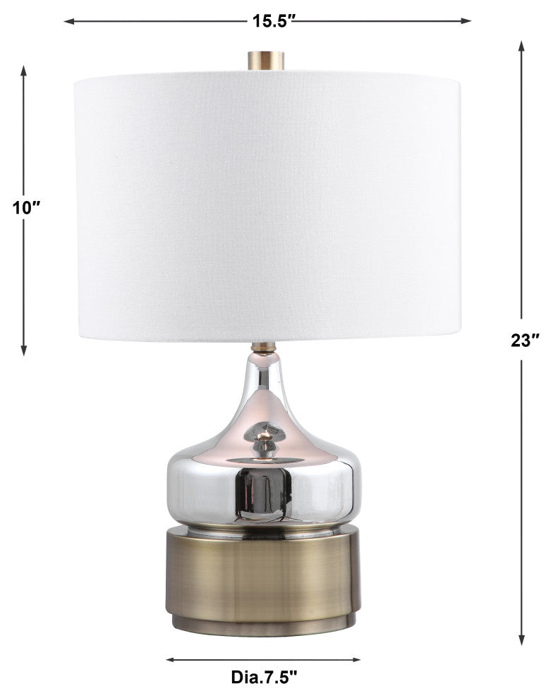 Uttermost Como Chrome Table Lamp