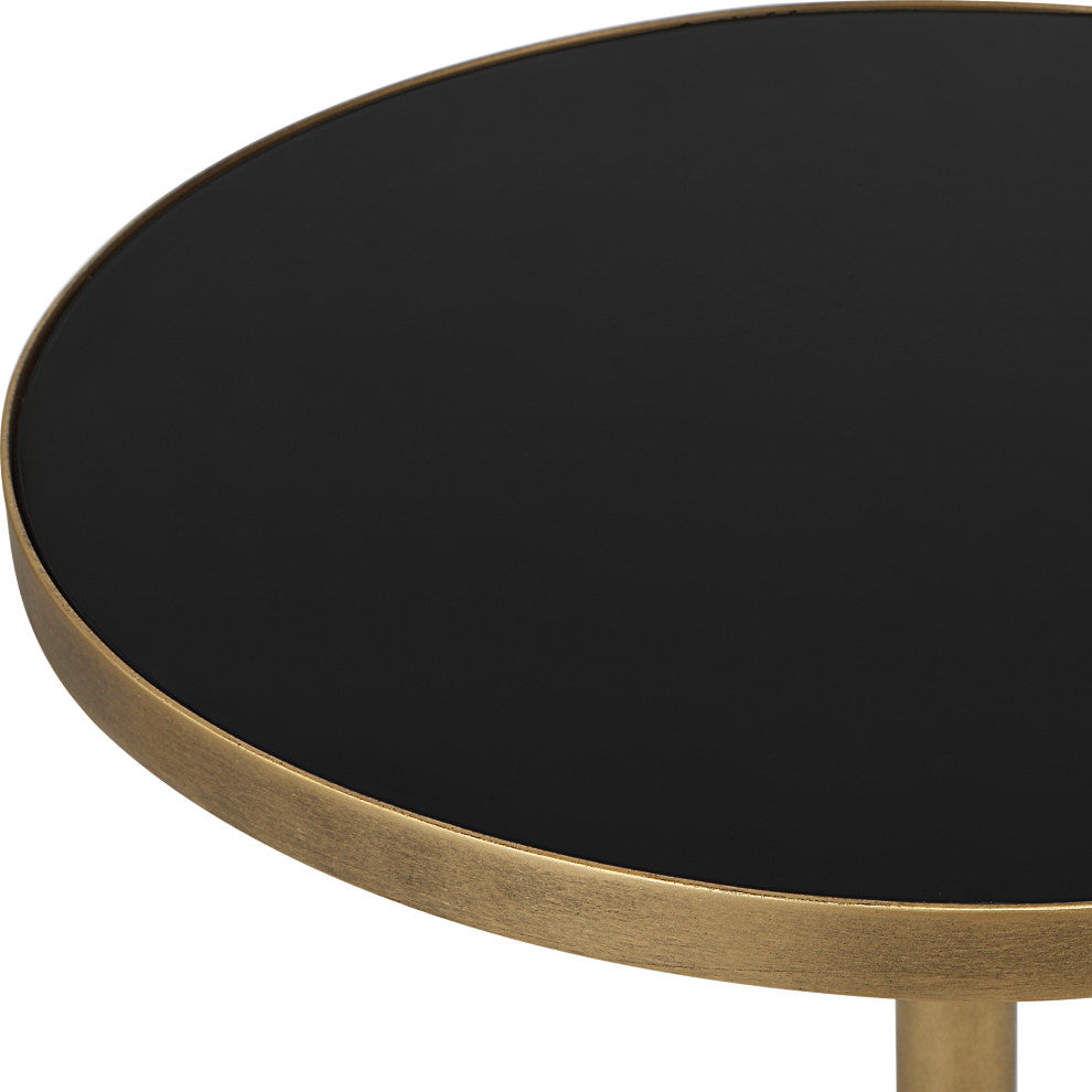 Uttermost 25211 Comet Geometric Bronze Accent Table