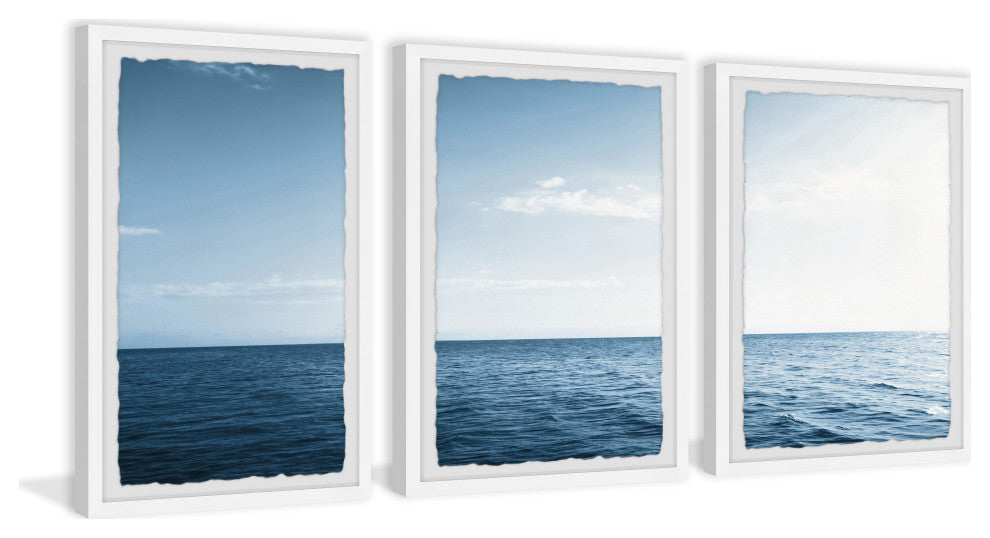 Endless as the Ocean Triptych, Set of 3, 16x24 Panels