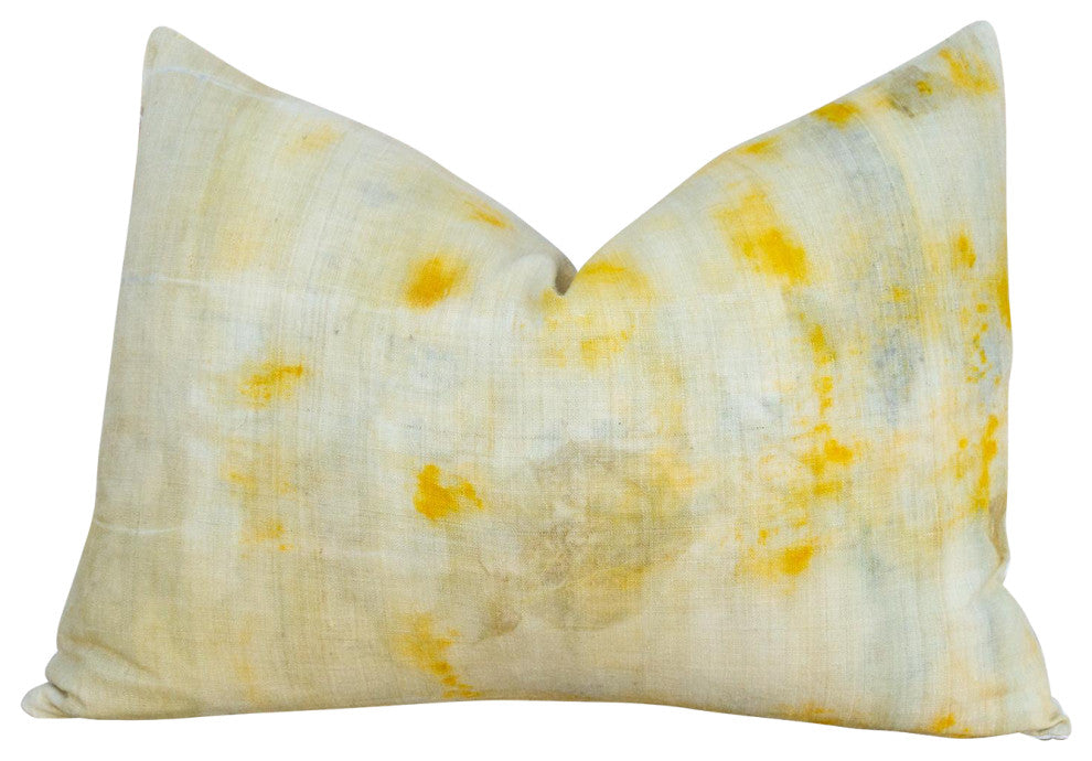 Naba Tie Dyed Organic Silk Lumbar Pillow