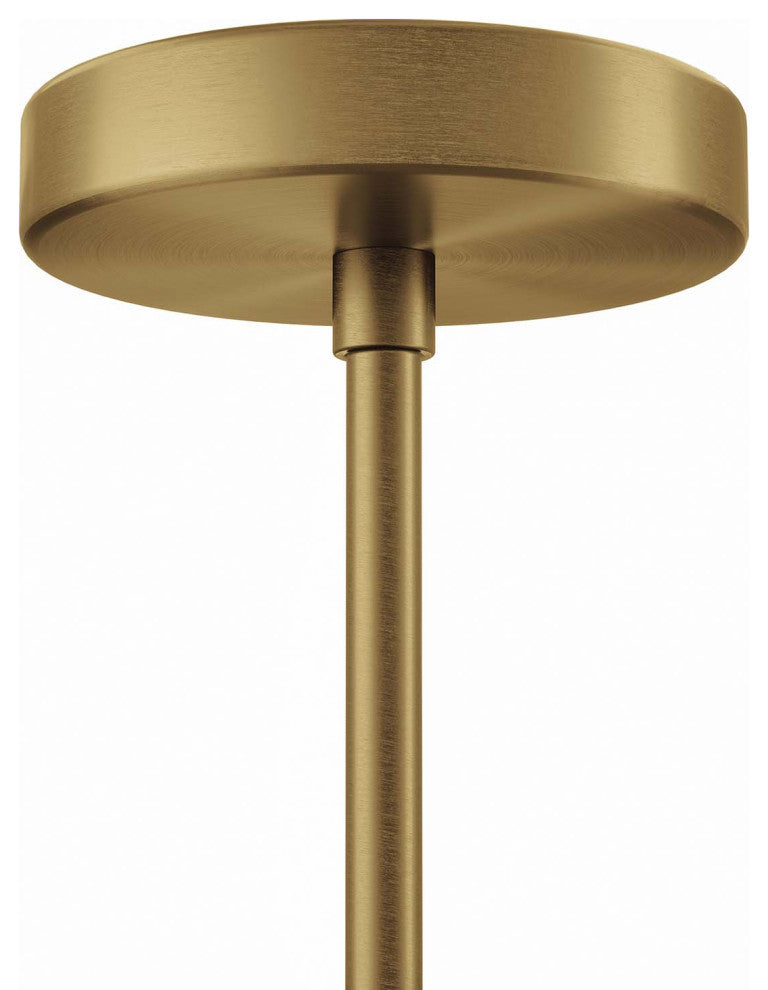 Penrose 6-Light Chandelier, Satin Brass