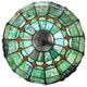 Serena d'italia Tiffany 2-Light Pearl Vintage 25" Table Lamp
