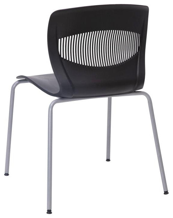 Hercules Series Commercial Grade 770 lb. Capacity Ergonomic Stack Chair, Black