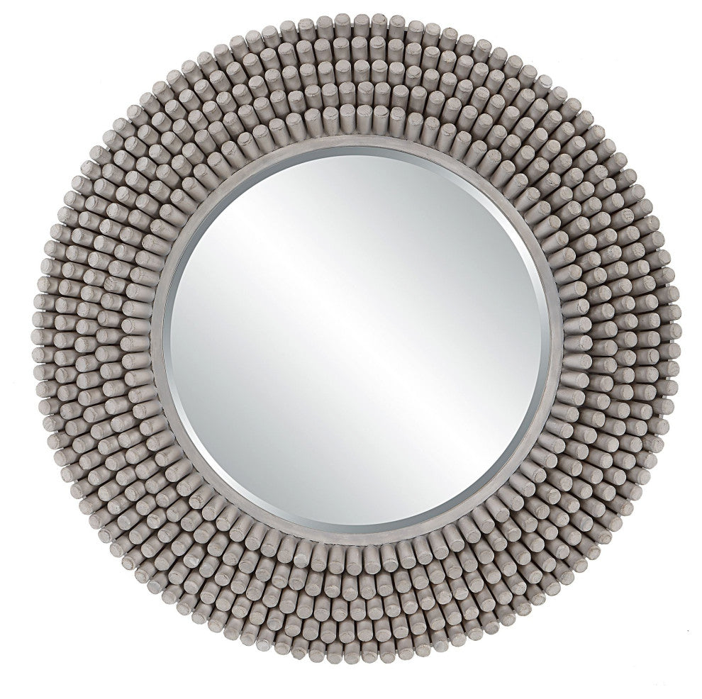 Uttermost Portside Round Gray Mirror