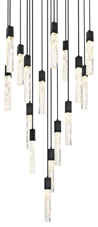 Home Living 36" Chandelier, Black