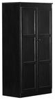 Bowery Hill Traditional 60" Wood Storage Cabinet with 4-Shelves in Espresso