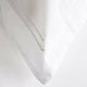 Satin Stitched 100% Cotton Percale Duvet Set, King, Cal King, White
