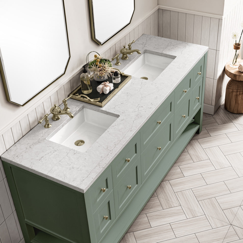 Breckenridge 72" Double Vanity, Smokey Celadon